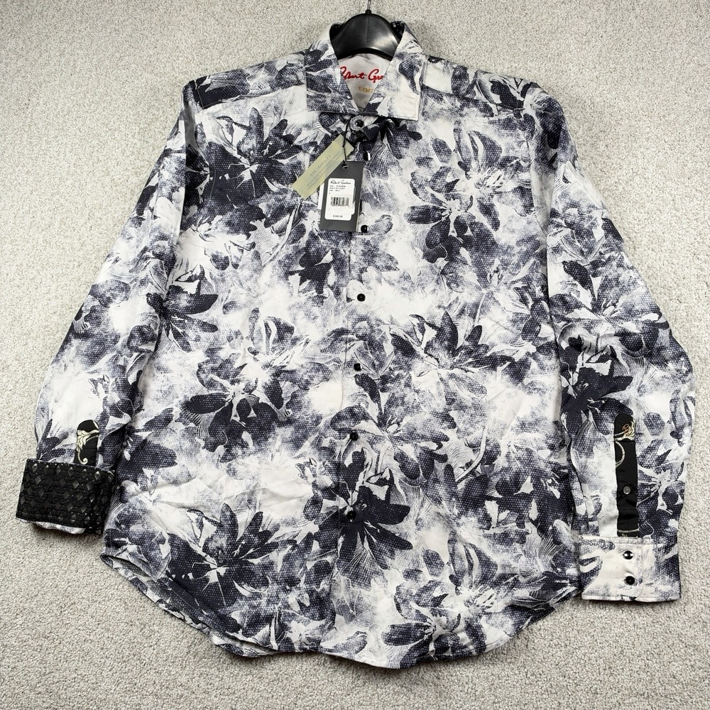NEW Robert Graham THE BARBINO LIMITED EDITION SILK SHIRT Large
